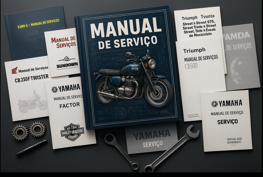 1200 MANUAIS SERVIÇOS MOTOS